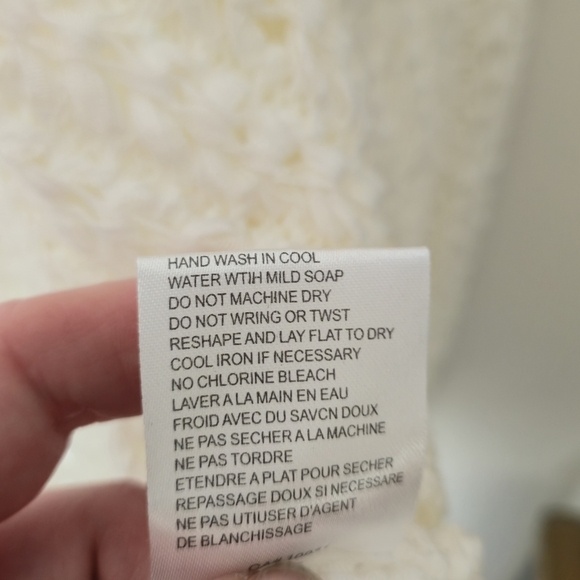 Unbranded Sz M/L White Open Knit Waterfall Cardigan Coastal Boho Ethereal Layer - Picture 4 of 15